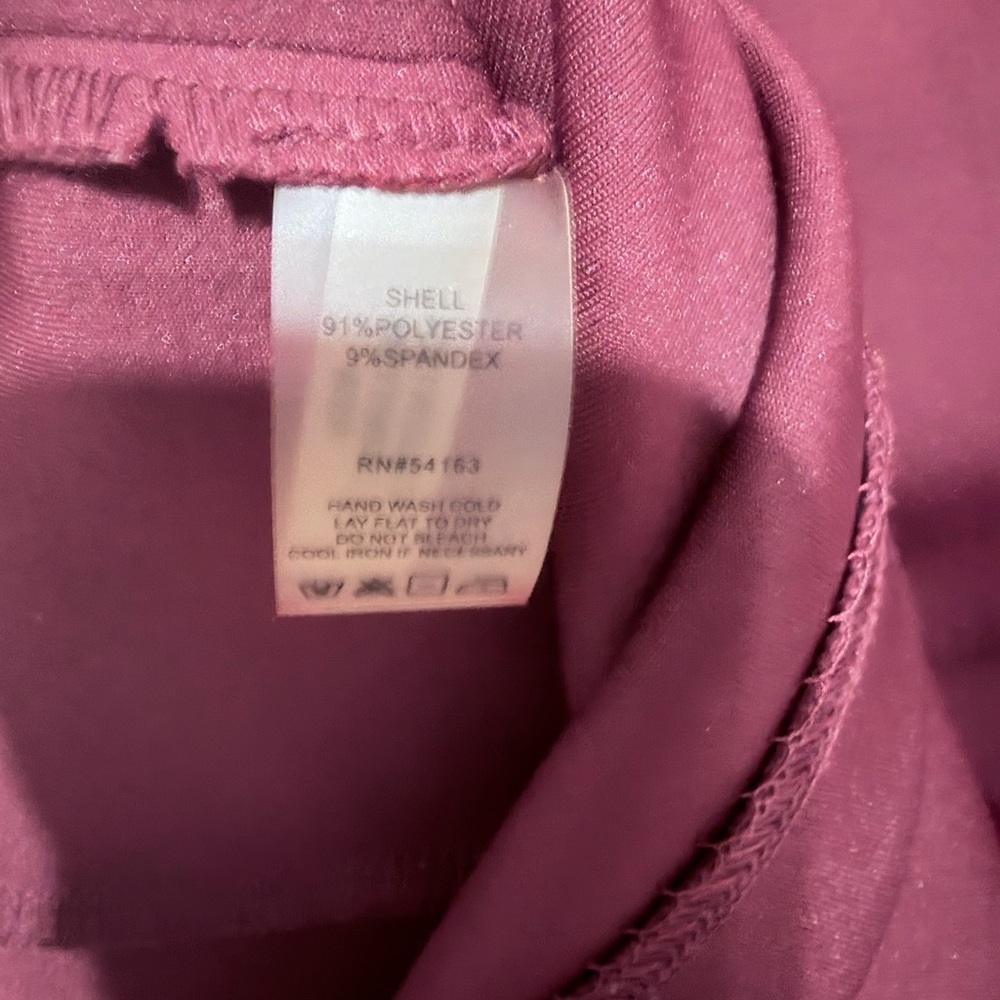 Calvin Klein Burgundy Sheath Dress with Gold Eyelets - Picture 4 of 5